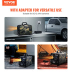 VEVOR Chauffage Diesel 5-8kW, Réchauffeur d'Air Diesel 12/24 V Contrôle par App Bluetooth Écran LCD
