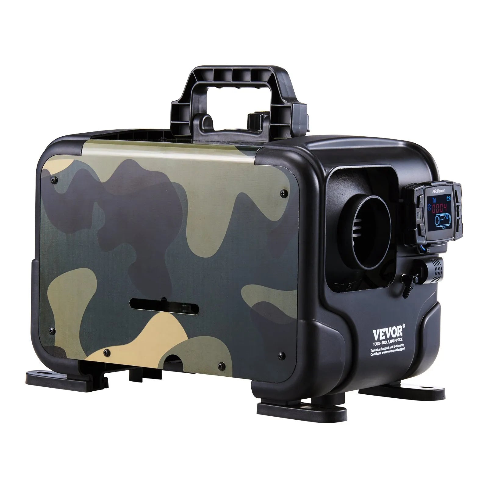 VEVOR Chauffage Diesel 5-8kW, Réchauffeur d'Air Diesel 12/24 V Contrôle par App Bluetooth Écran LCD