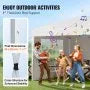 Offres VEVOR Tonnelle Pop-up, 2,95x2,95 m, Gazebo Auvent Escamotable Instantané Portable, avec Parois Latérales, Fenêtres Ventilées, Facile à Monter, Abri Solaire Extérieur pour Événements, Jardin, Blanc