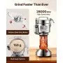VEVOR Moulin à Épices Électrique 150 g, Broyeur à Grains Commercial 850 W Haute Vitesse