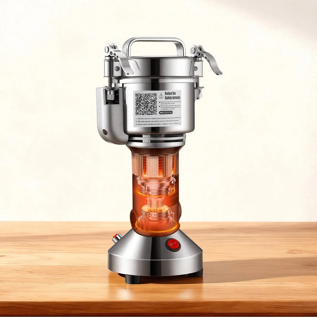 VEVOR Moulin à Épices Électrique 150 g, Broyeur à Grains Commercial 850 W Haute Vitesse