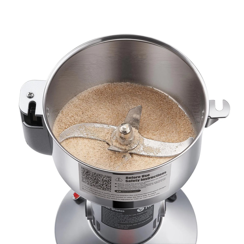 VEVOR Moulin à Épices Électrique 150 g, Broyeur à Grains Commercial 850 W Haute Vitesse