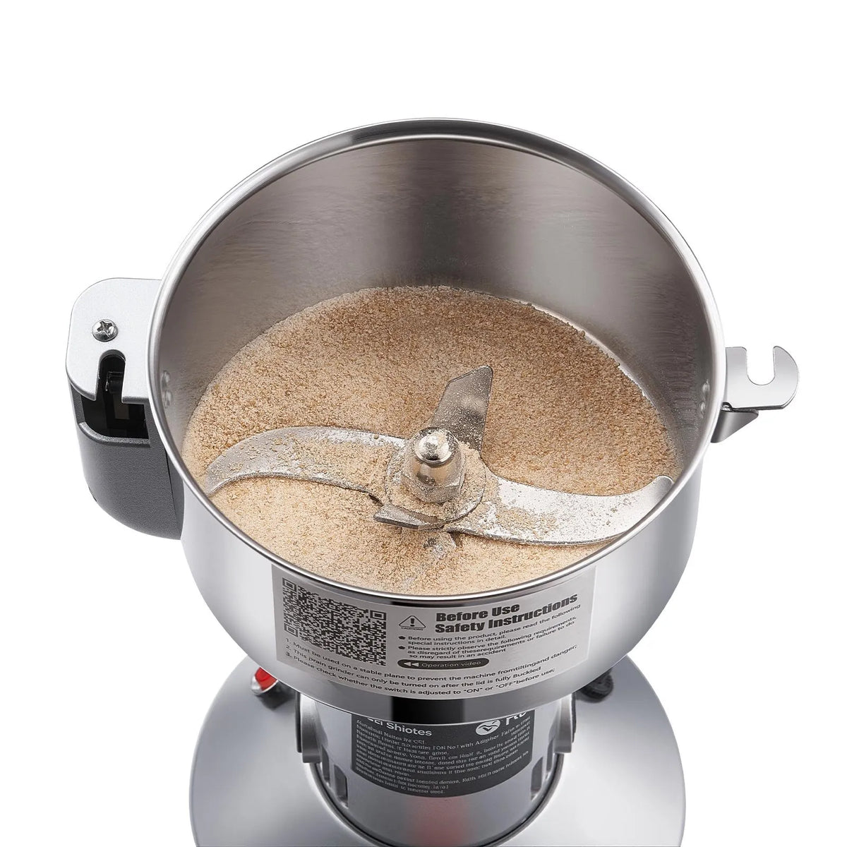 VEVOR Moulin à Épices Électrique 150 g, Broyeur à Grains Commercial 850 W Haute Vitesse