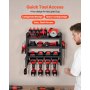 VEVOR Organiseur mural pour outils électriques, support de rangement à 4 niveaux avec 4 emplacements
