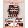 VEVOR Organiseur mural pour outils électriques, support de rangement à 4 niveaux avec 4 emplacements