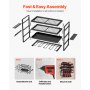 VEVOR Organiseur mural pour outils électriques, support de rangement à 4 niveaux avec 4 emplacements