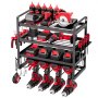 VEVOR Organiseur mural pour outils électriques, support de rangement à 4 niveaux avec 4 emplacements