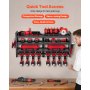 VEVOR Organiseur mural pour outils électriques, support de rangement à 4 niveaux avec 8 emplacements