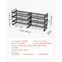 VEVOR Organiseur mural pour outils électriques, support de rangement à 4 niveaux avec 8 emplacements