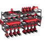 VEVOR Organiseur mural pour outils électriques, support de rangement à 4 niveaux avec 8 emplacements
