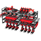 VEVOR Organiseur mural pour outils électriques, support de rangement à 4 niveaux avec 8 emplacements