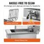 VEVOR Friteuse Commerciale 3000 W Friteuse à Bain d'Huile Électrique 9 L