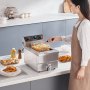 VEVOR Friteuse Commerciale 3000 W Friteuse à Bain d'Huile Électrique 9 L