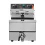VEVOR Friteuse Commerciale 3000 W Friteuse à Bain d'Huile Électrique 9 L