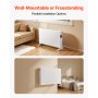 VEVOR Radiateur à Convection 2000 W Convecteur Électrique avec Télécommande, Chauffage d'Appoint à 3 Modes
