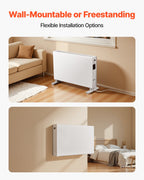VEVOR Radiateur à Convection 2000 W Convecteur Électrique avec Télécommande, Chauffage d'Appoint à 3 Modes