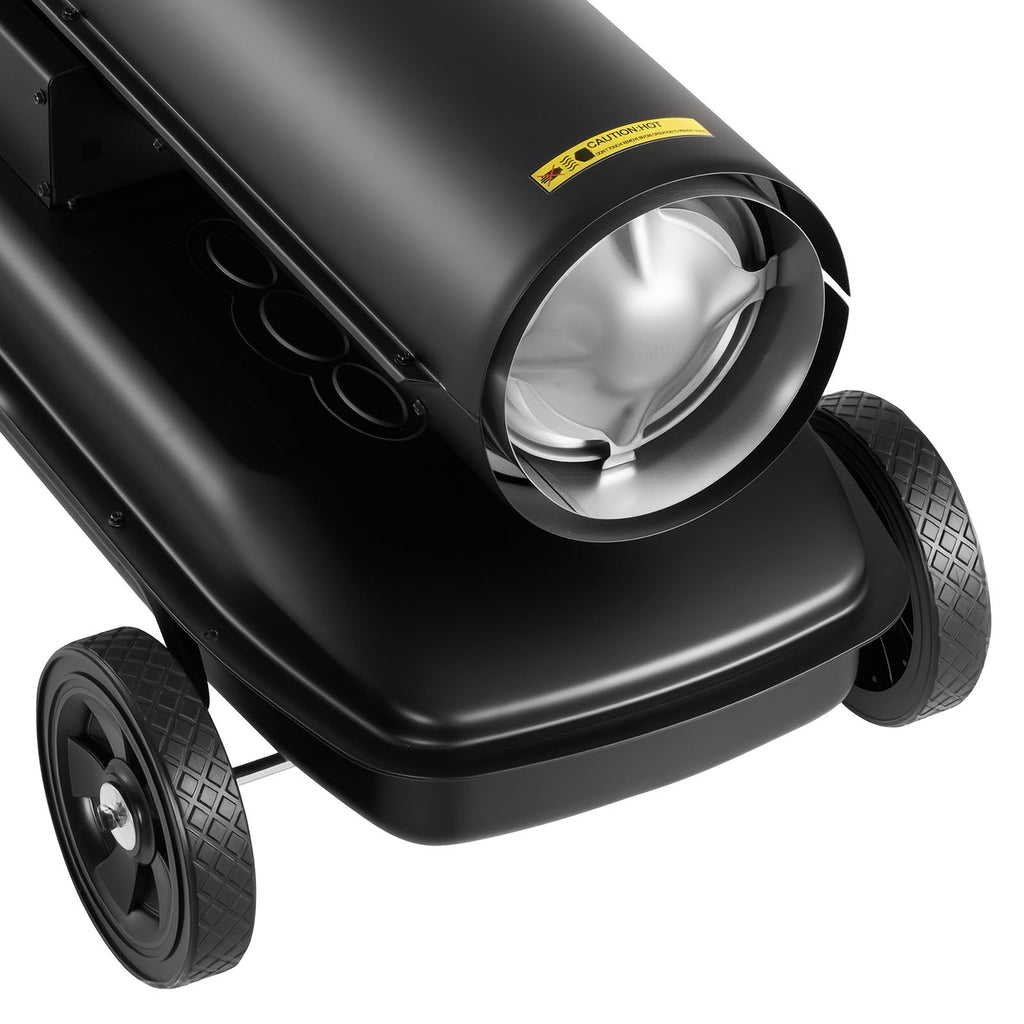VEVOR Chauffage à Air Pulsé au Kérosène Diesel 50 kW, Chauffage d'Appoint sur Roues