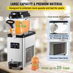 VEVOR Machine à Granita 6 L Machine de Glace Fondue Réfrigération Efficace 300 W