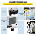VEVOR Machine à Granita 6 L Machine de Glace Fondue Réfrigération Efficace 300 W