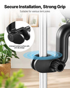 VEVOR Ventilateur de Culture à Pince Oscillant 15 cm USB-C 9 Vitesses, Lot de 2