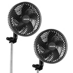 VEVOR Ventilateur de Culture à Pince Oscillant 15 cm USB-C 9 Vitesses, Lot de 2