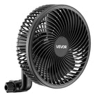 VEVOR Ventilateur de Culture à Pince Oscillant 15 cm USB-C 9 Vitesses, Lot de 2