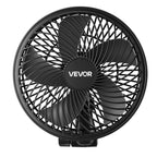 VEVOR Ventilateur de Culture à Pince Oscillant 15 cm USB-C 9 Vitesses, Lot de 2