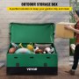 VEVOR Boîte de Rangement Extérieur 1013 L Coffre de Stockage Jardin Étanche Portable