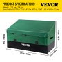 VEVOR Boîte de Rangement Extérieur 1013 L Coffre de Stockage Jardin Étanche Portable