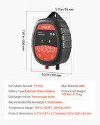 VEVOR Chargeur de Clôture Électrique, 1 J, Électrificateur de Clôture Électrique CA CC Solaire 10 kV