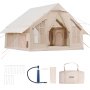 VEVOR Tente de Camping Gonflable, 3x3x2,3 m, Tente de Glamping pour 4 à 6 Personnes Oxford 300D