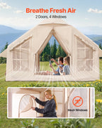 VEVOR Tente de Camping Gonflable, 3x3x2,3 m, Tente de Glamping pour 4 à 6 Personnes Oxford 300D