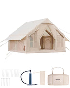 VEVOR Tente de Camping Gonflable, 3x3x2,3 m, Tente de Glamping pour 4 à 6 Personnes Oxford 300D