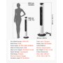 VEVOR Ventilateur Colonne, 1017 mm, Ventilateur Tour Sol Oscillant 70° Silencieux Portable, 7 m/s, Vitesses Réglables, avec Minuterie 24 h, Télécommande, Refroidissement pour Chambre, Bureau, Maison