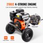VEVOR Nettoyeur Haute Pression à Essence 3500 PSI 10 L/min Laveuse à Gaz