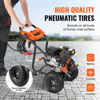 VEVOR Nettoyeur Haute Pression à Essence 3500 PSI 10 L/min Laveuse à Gaz
