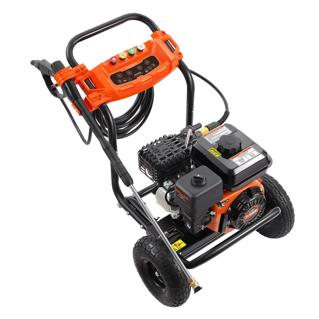 VEVOR Nettoyeur Haute Pression à Essence 3500 PSI 10 L/min Laveuse à Gaz