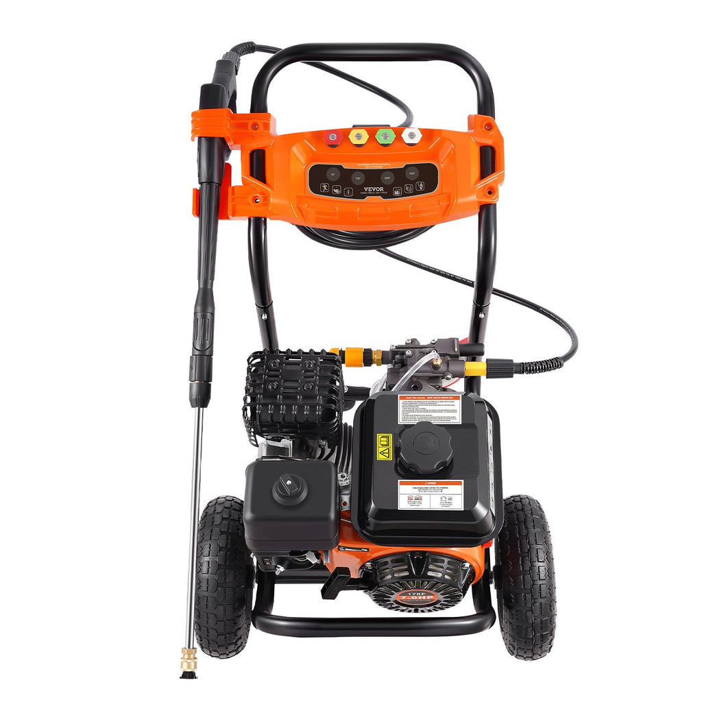 VEVOR Nettoyeur Haute Pression à Essence 3500 PSI 10 L/min Laveuse à Gaz
