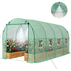 VEVOR Serre de Jardin Tunnel 4,48x1,97x1,97 m Maraîchère avec Système Arrosage