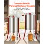 VEVOR Extracteur de Miel Manuel à 6 Cadres Centrifugeuse Séparateur Miel Acier Inox