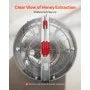 VEVOR Extracteur de Miel Manuel à 6 Cadres Centrifugeuse Séparateur Miel Acier Inox