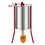 VEVOR Extracteur de Miel Manuel à 6 Cadres Centrifugeuse Séparateur Miel Acier Inox
