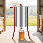 VEVOR Extracteur de Miel Manuel à 6 Cadres Centrifugeuse Séparateur Miel Acier Inox