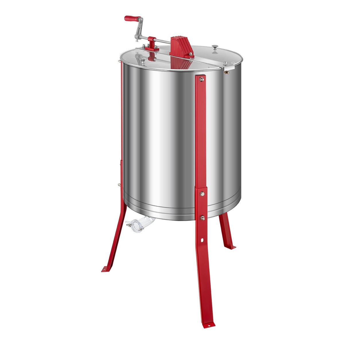 VEVOR Extracteur de Miel Manuel à 6 Cadres Centrifugeuse Séparateur Miel Acier Inox