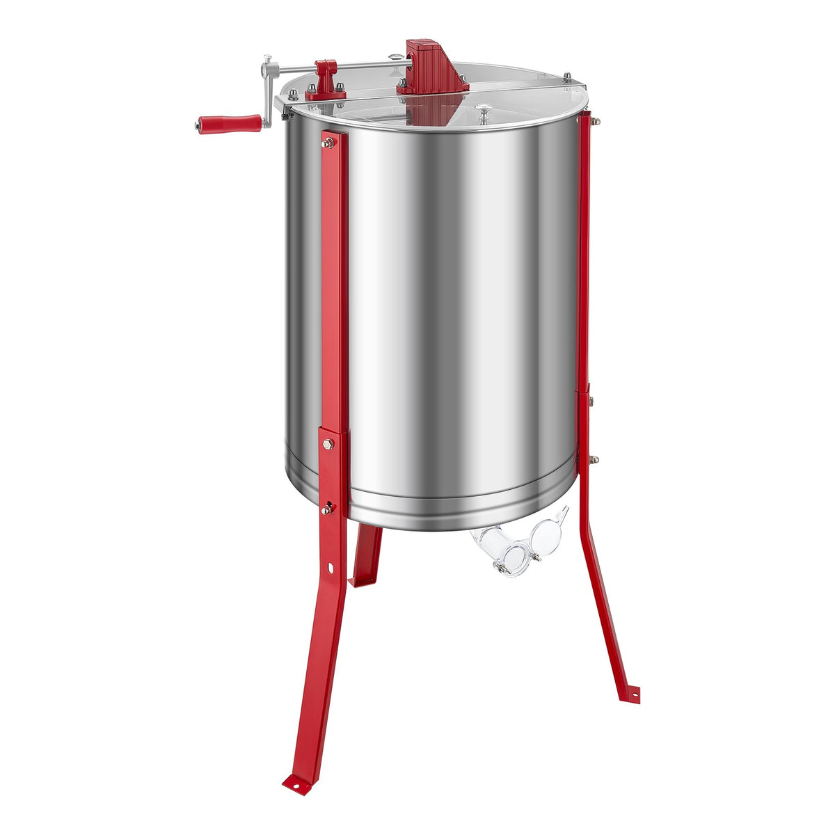 VEVOR Extracteur de Miel Manuel à 6 Cadres Centrifugeuse Séparateur Miel Acier Inox