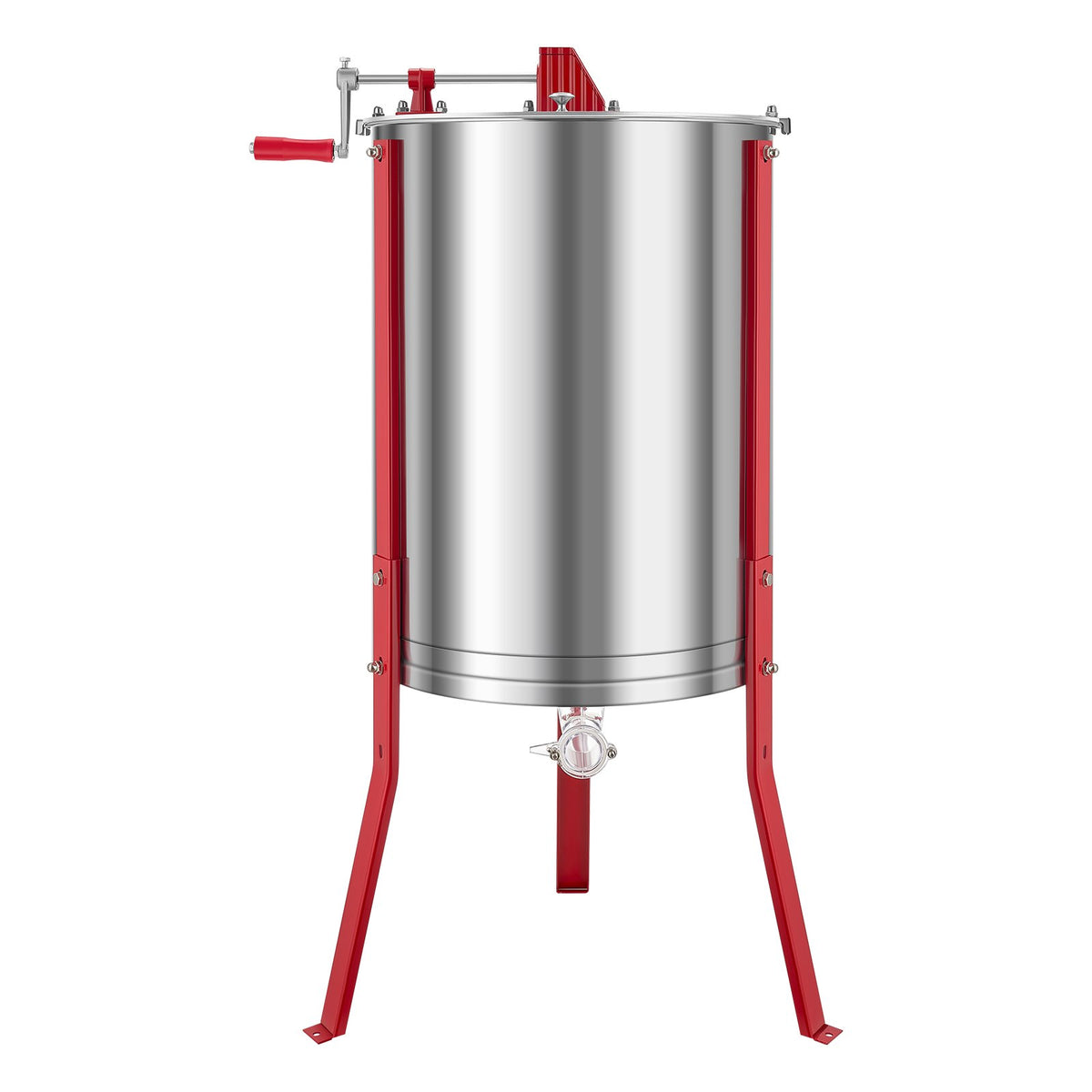 VEVOR Extracteur de Miel Manuel à 6 Cadres Centrifugeuse Séparateur Miel Acier Inox