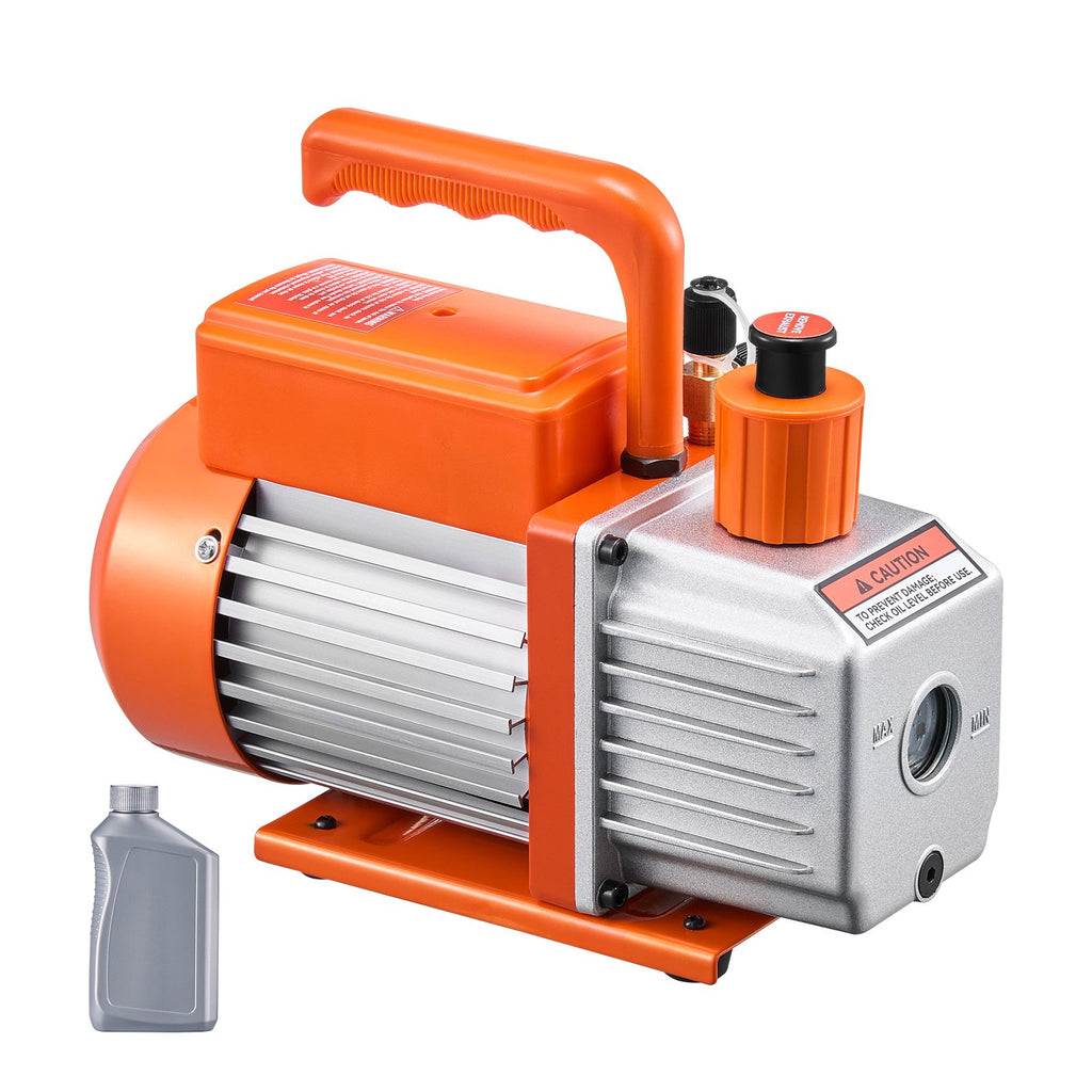 VEVOR Pompe à Vide Climatisation 141 L/min Pompe à Vide Frigoriste CVC 1 Étage 250 W