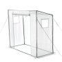 VEVOR Serre de Jardin à Toit Incliné 195x77x168 cm Bâche PE Porte Zippée