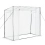 VEVOR Serre de Jardin à Toit Incliné 195x77x168 cm Bâche PE Porte Zippée